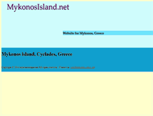 Tablet Screenshot of mykonosisland.net